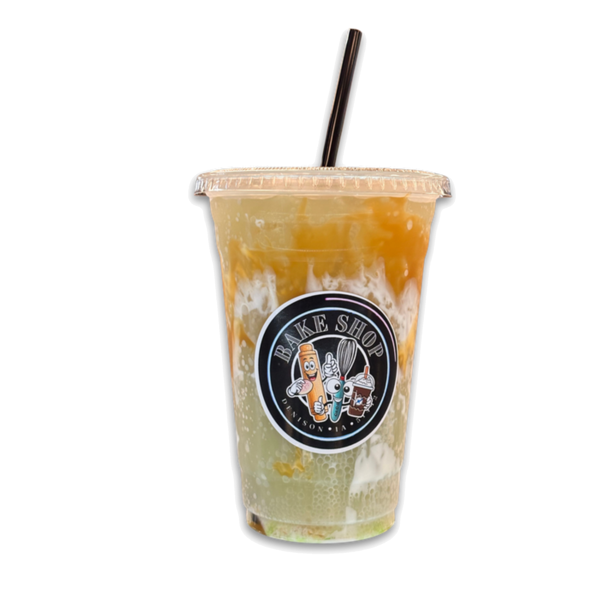 Iced latte from the Bake Shop